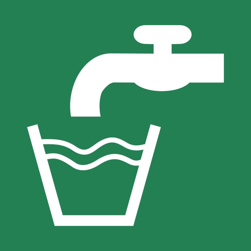Drinking water iso symbol vector