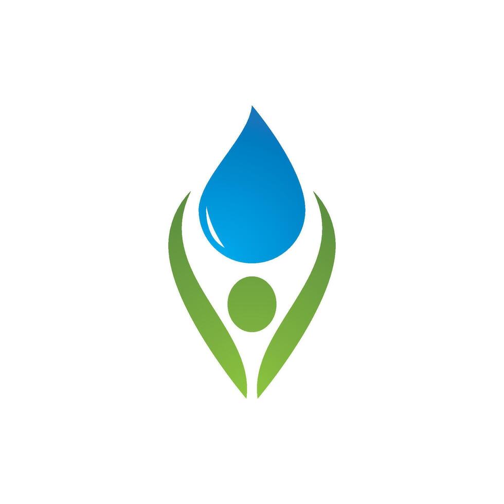 Water drop logo vector