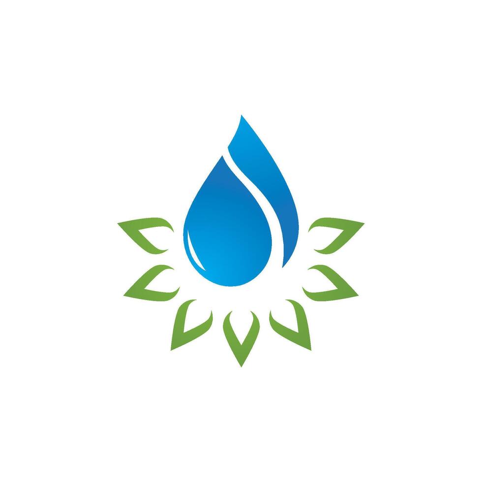 logotipo de gota de agua vector