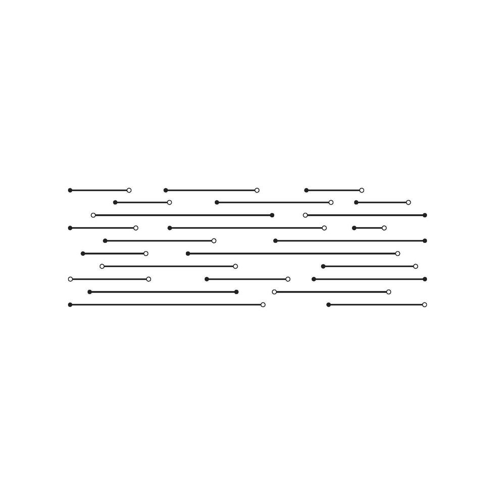 Circuit line icon vector