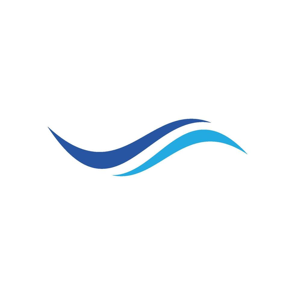 logo de onda de agua vector