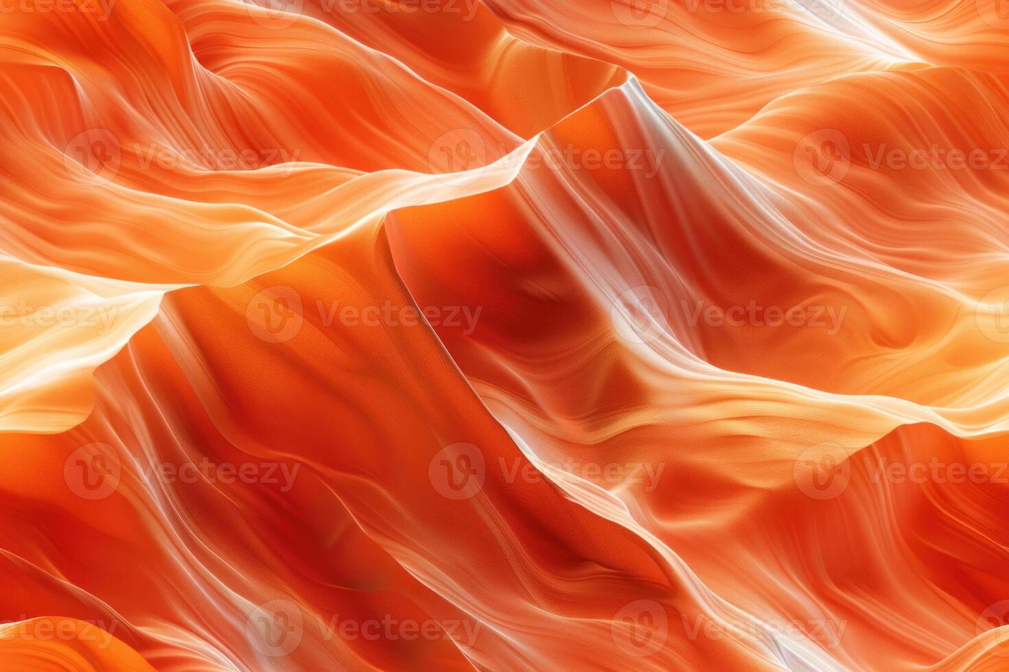 AI generated seamless abstract background of red and orange waves photo