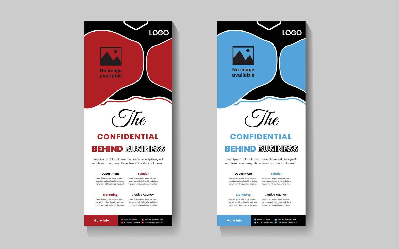 Business Roll up Banner Design vector