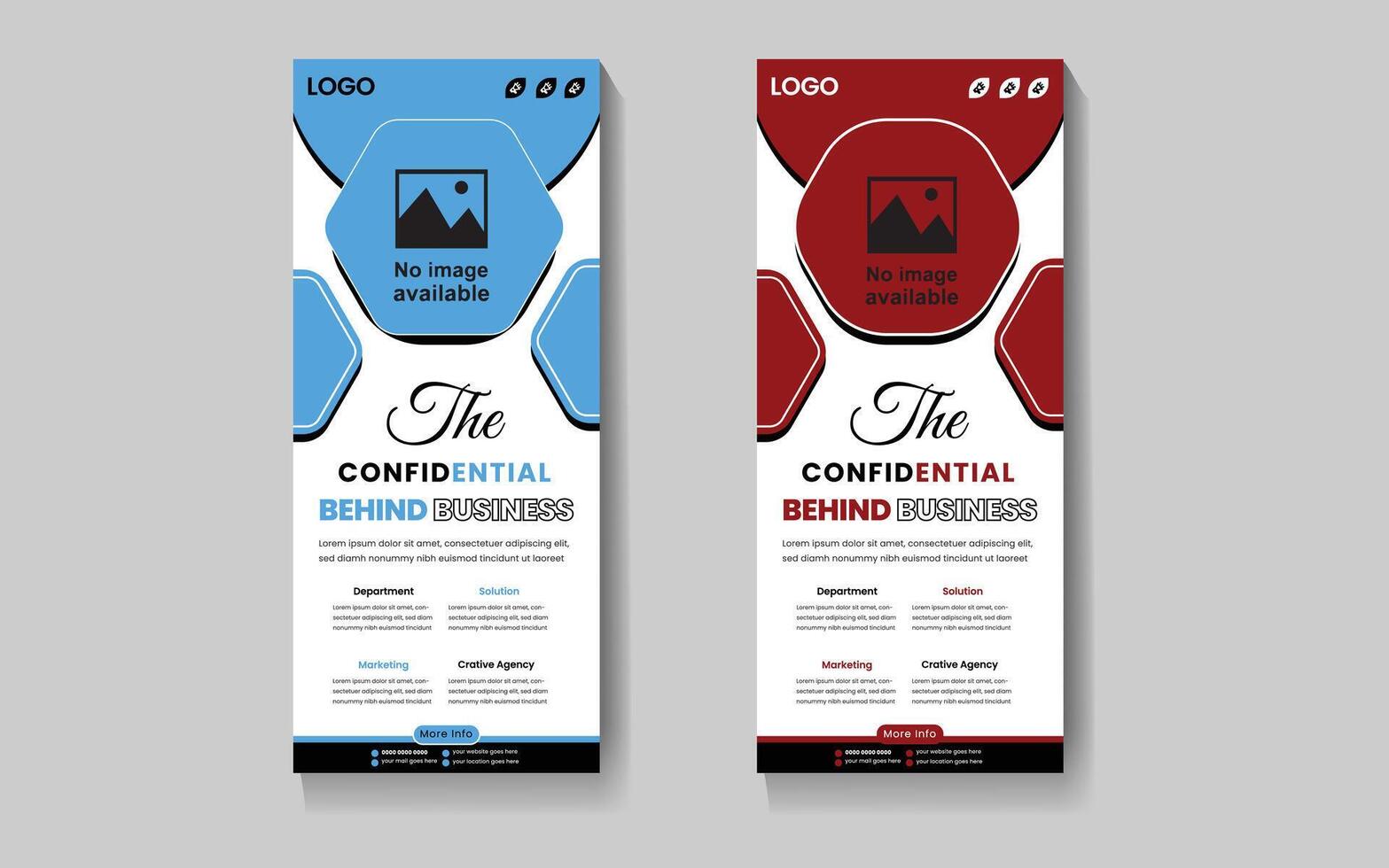 Business Roll up Banner Design vector