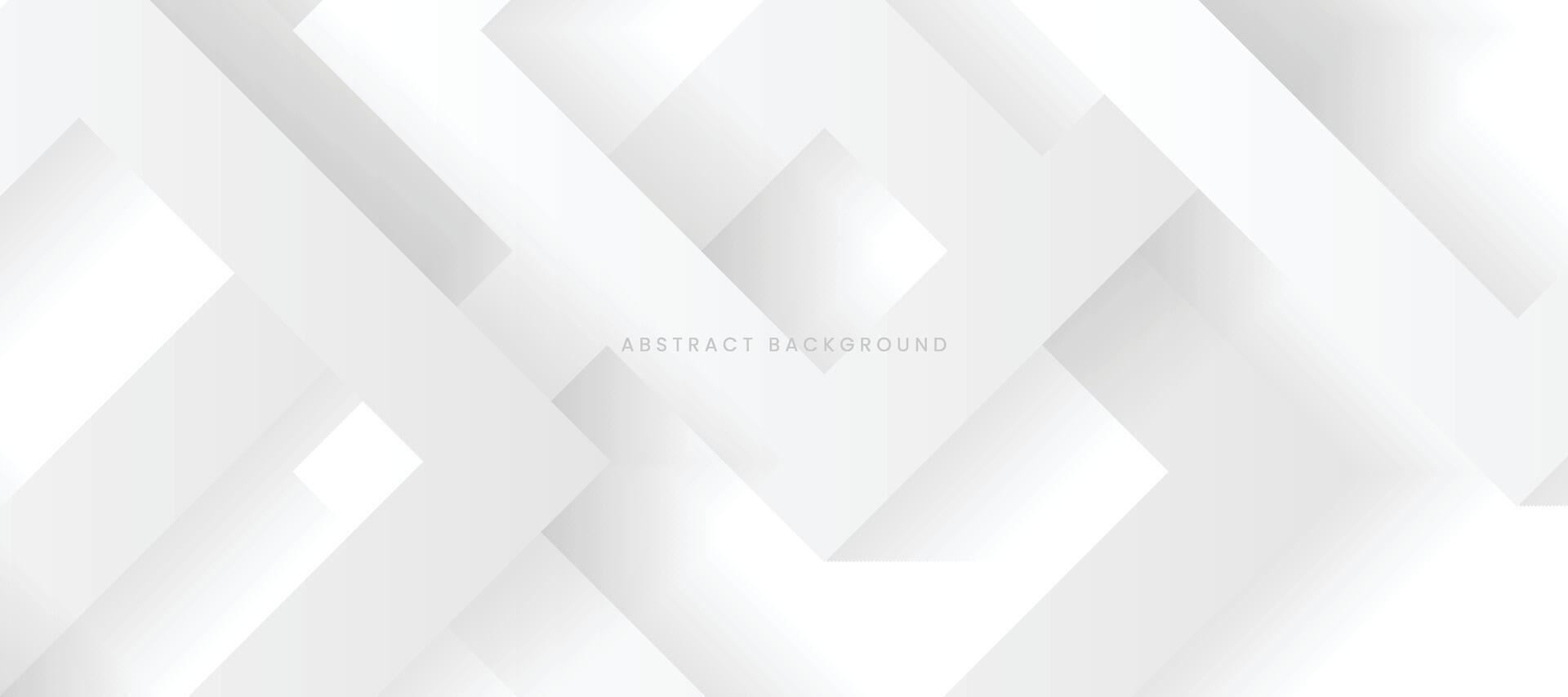Grey white abstract background square geometric for presentation design vector