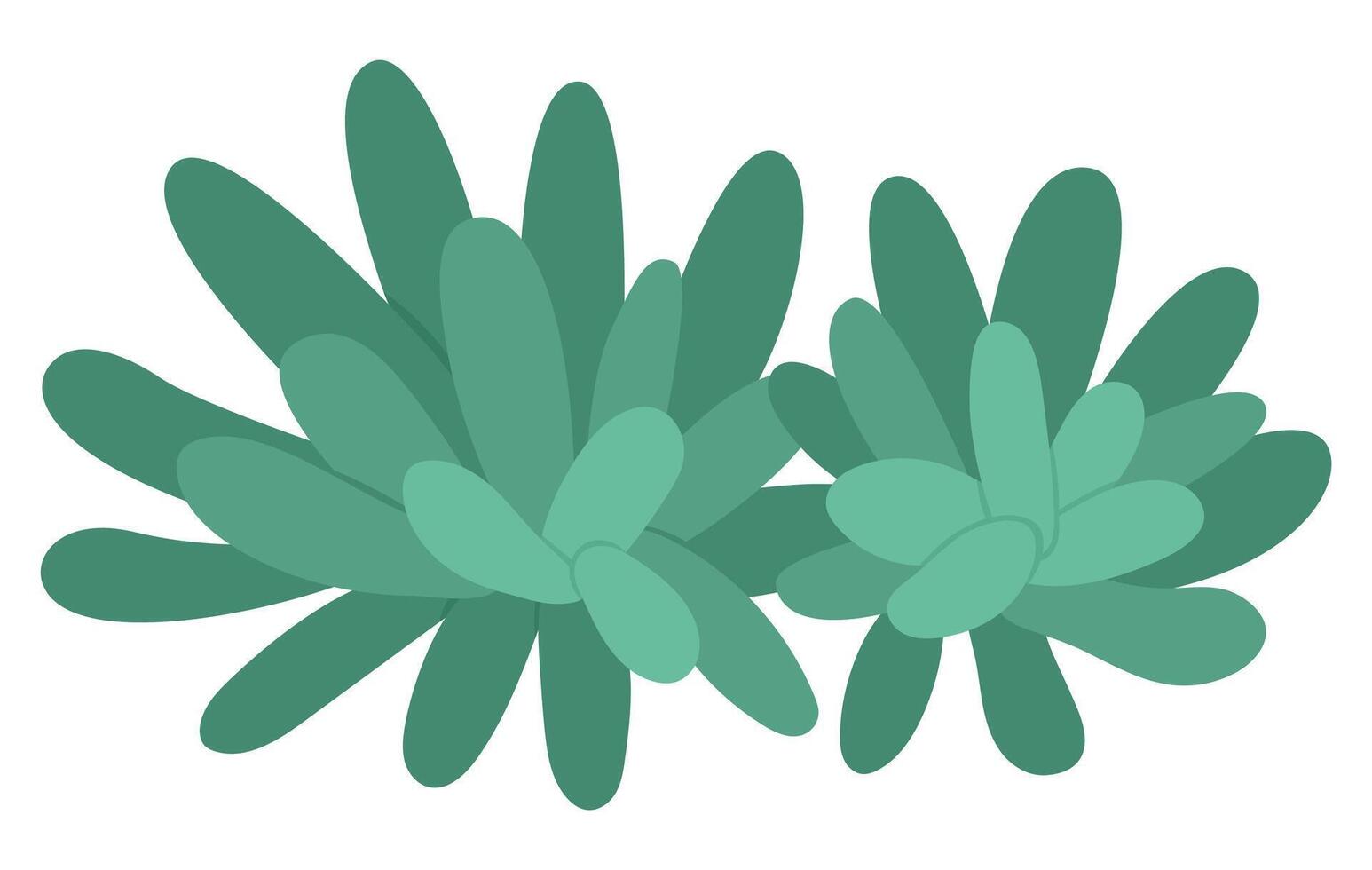 Vector green sea anemone icon. Under the sea illustration with cute actinia seaweeds. Ocean plant clipart. Cartoon underwater or marine clip art for children isolated on white background