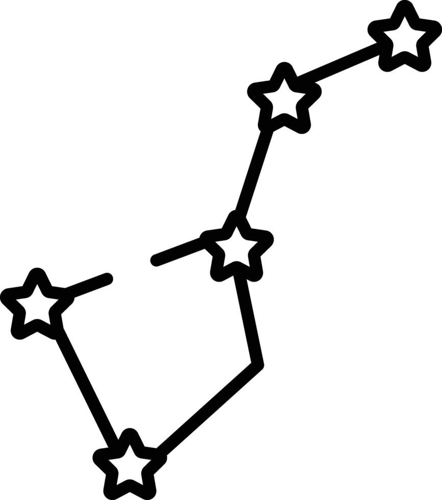 Constellation outline vector illustration