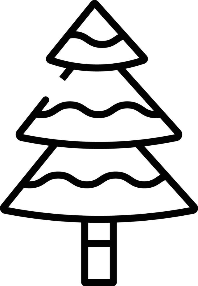 Tree outline vector illustration