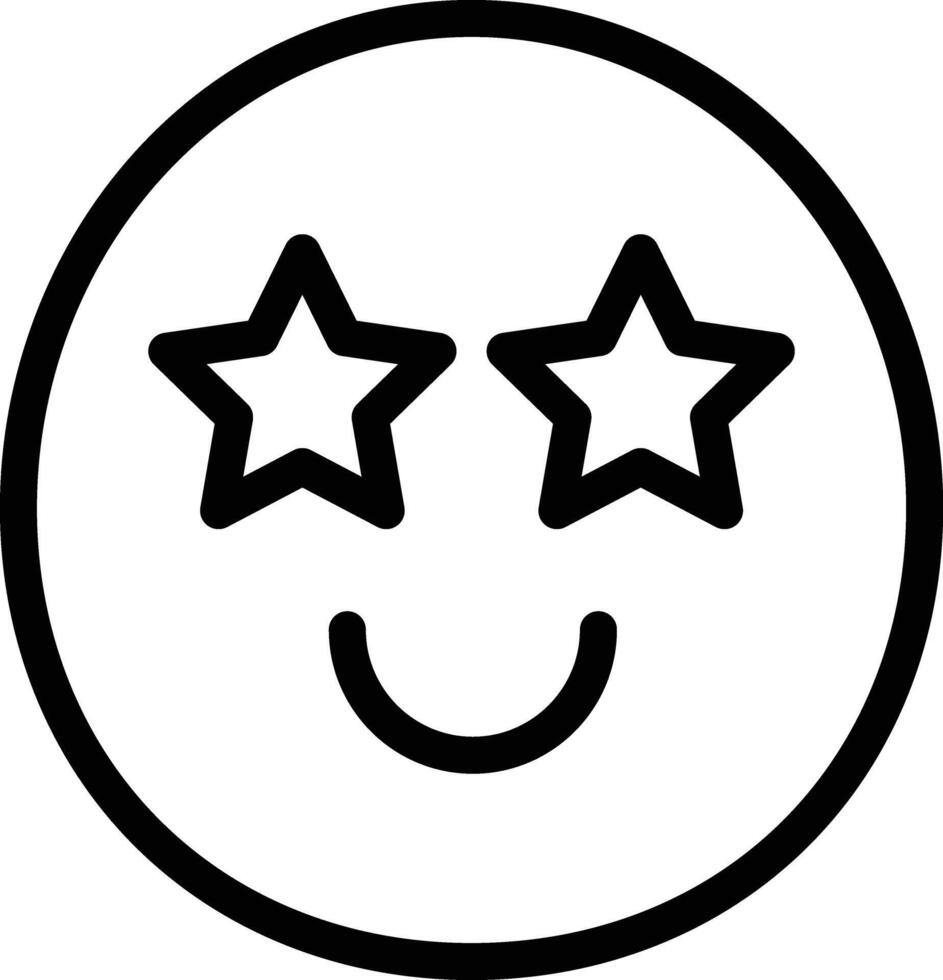 Excited vector icon