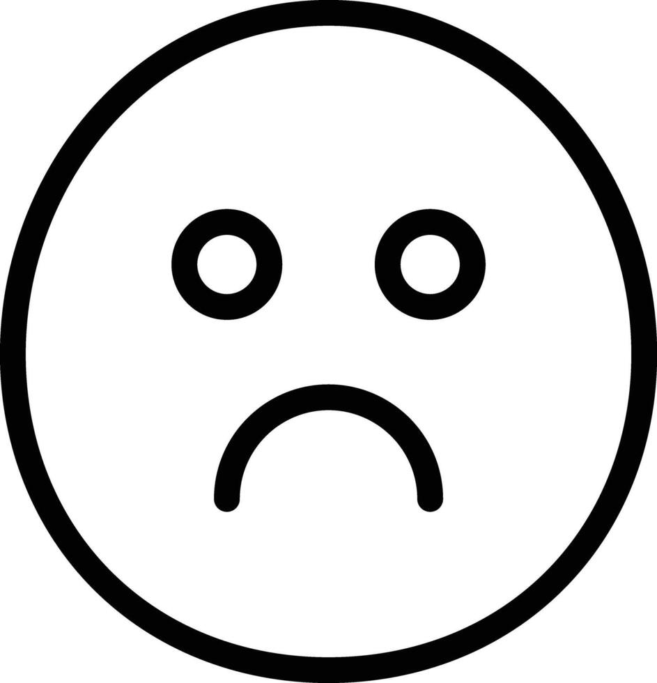 Sad vector icon