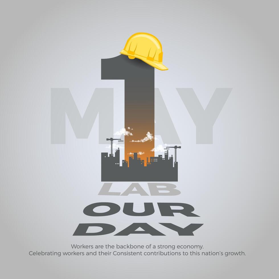 Labour Day Social Media Post vector