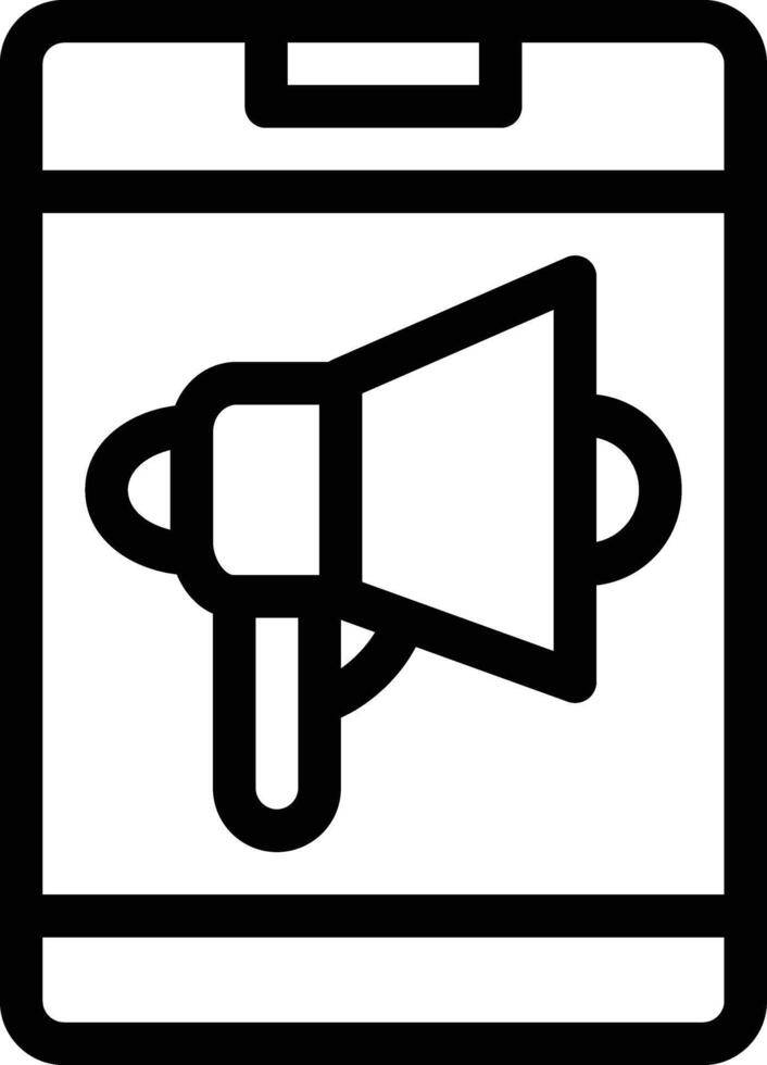 Mobiile Marketing vector icon
