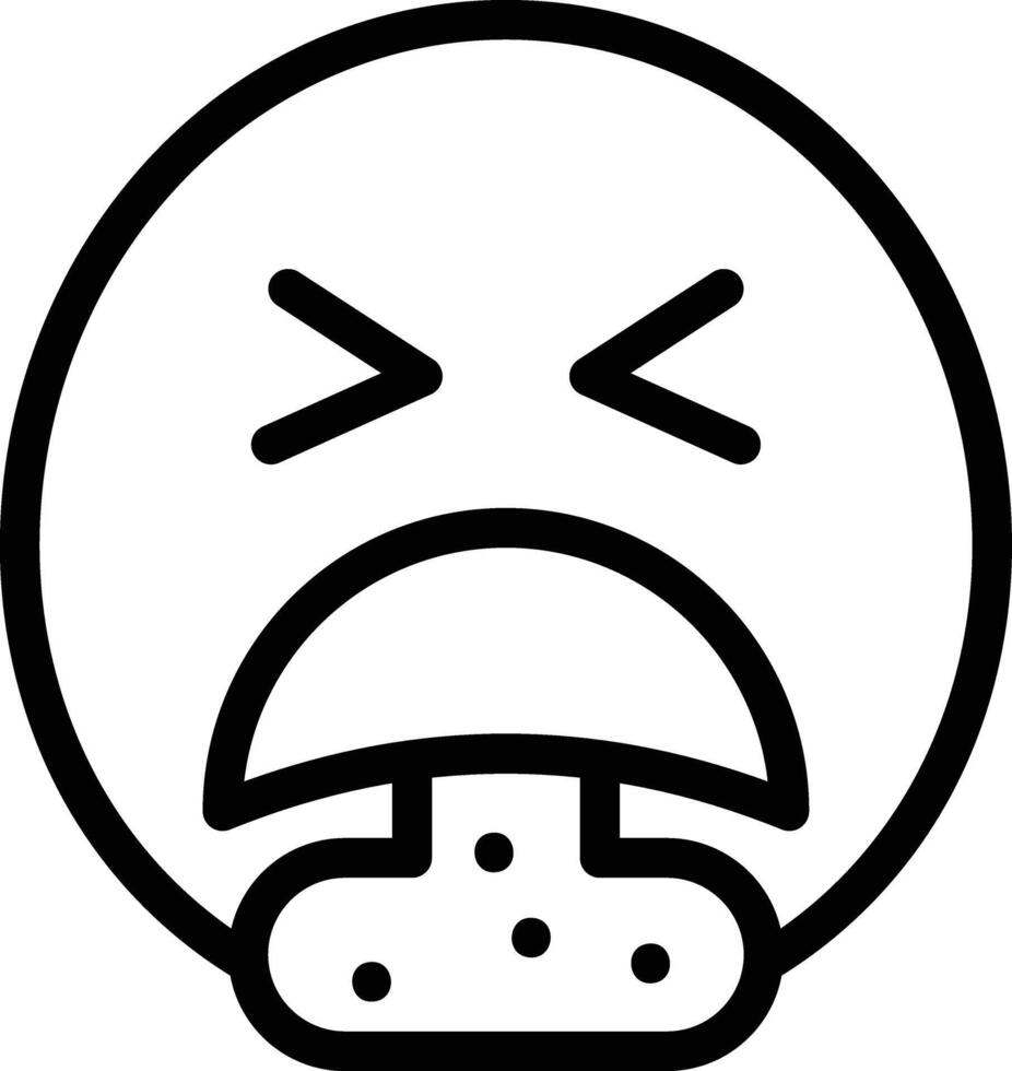 Vomit vector icon
