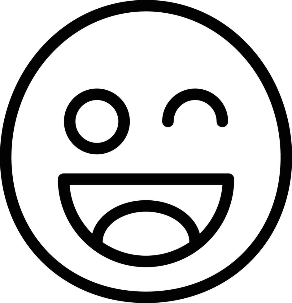 Wink vector icon