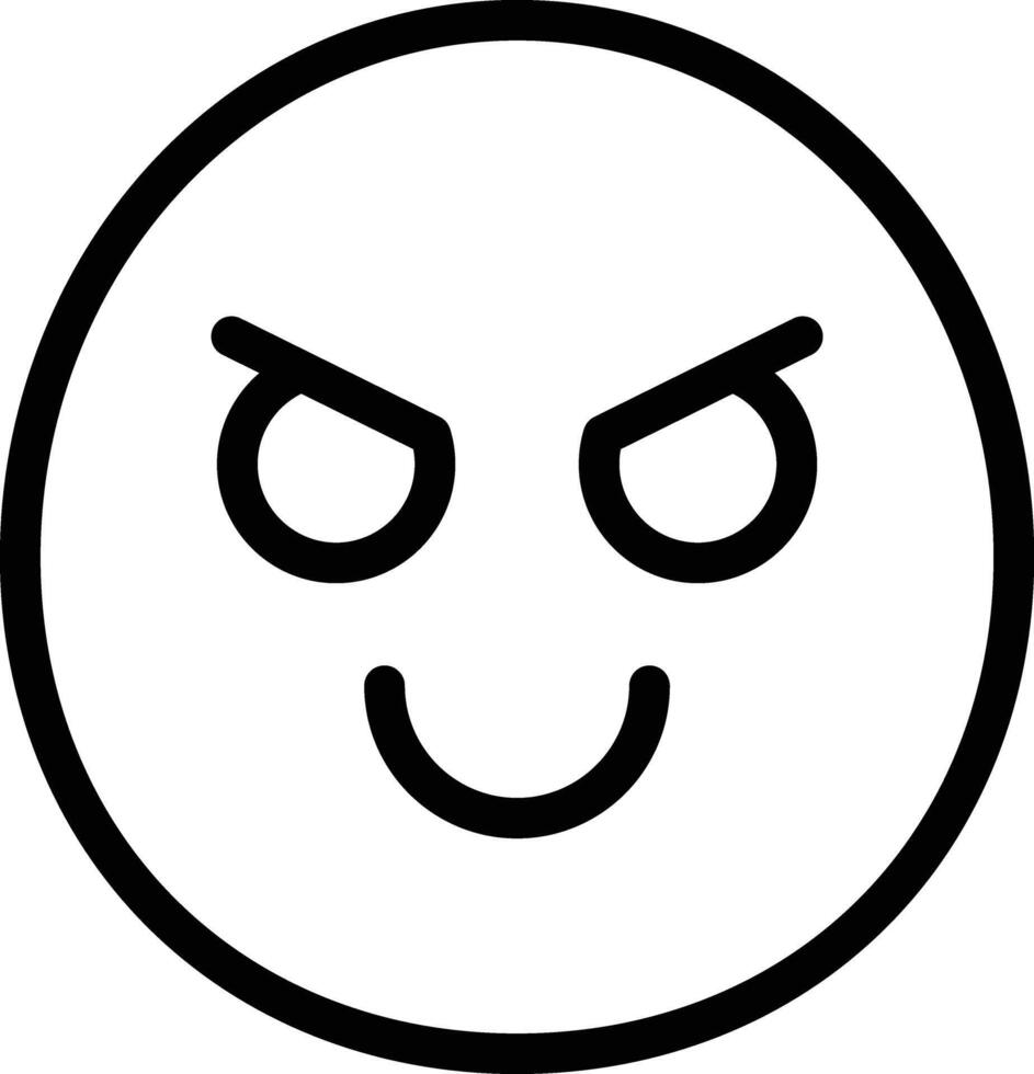 Evil vector icon