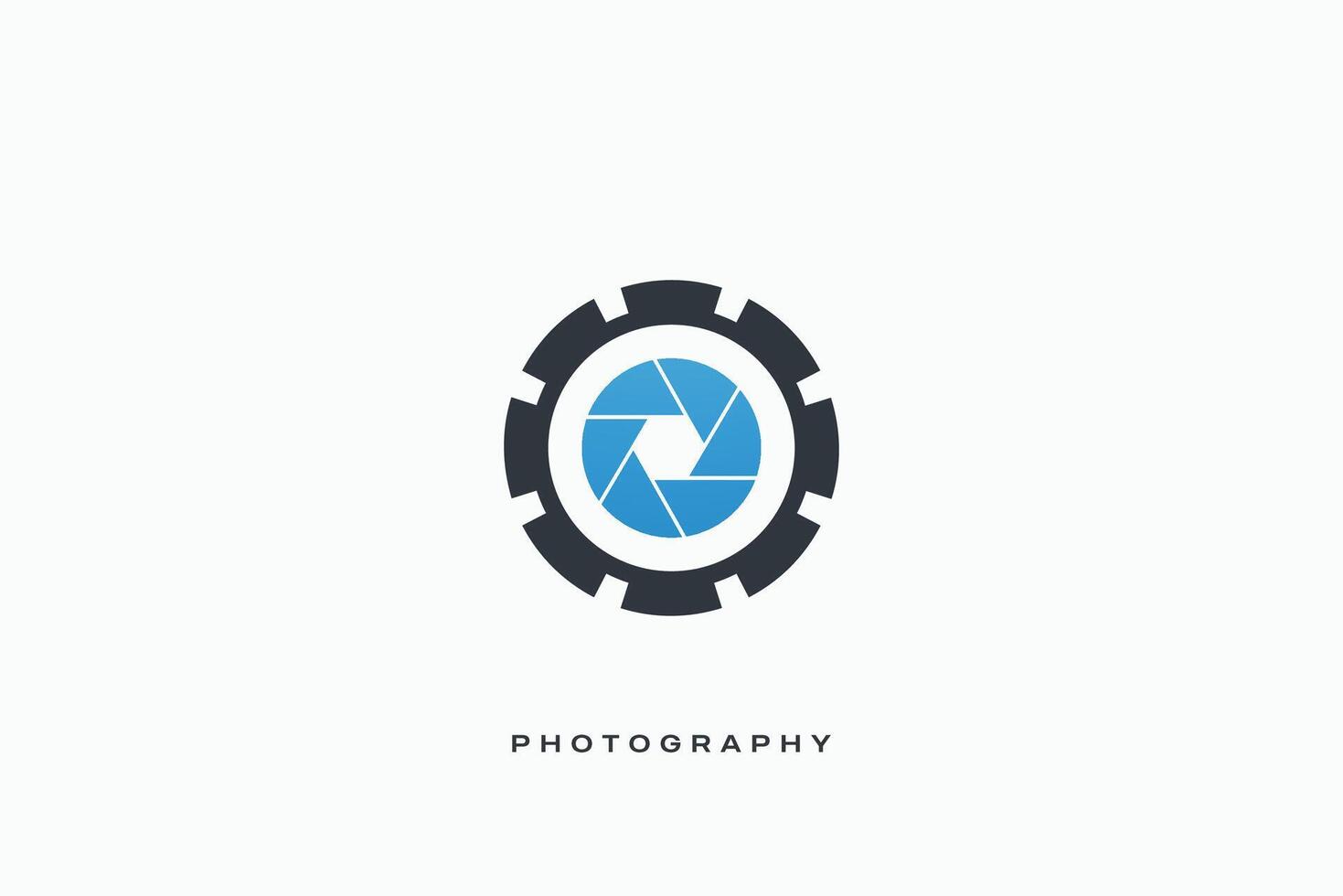 película medios de comunicación obturador multimedia producción vector logo