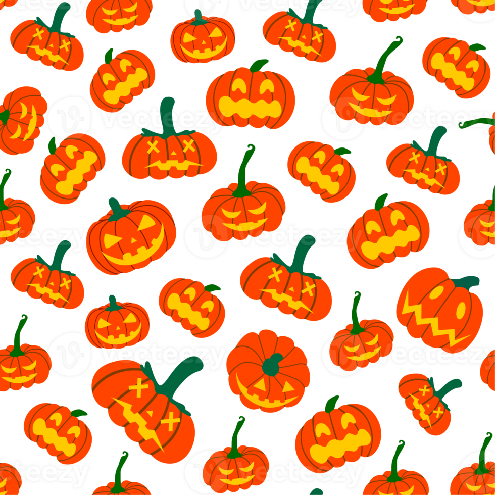 Halloween effrayant sans couture modèle png