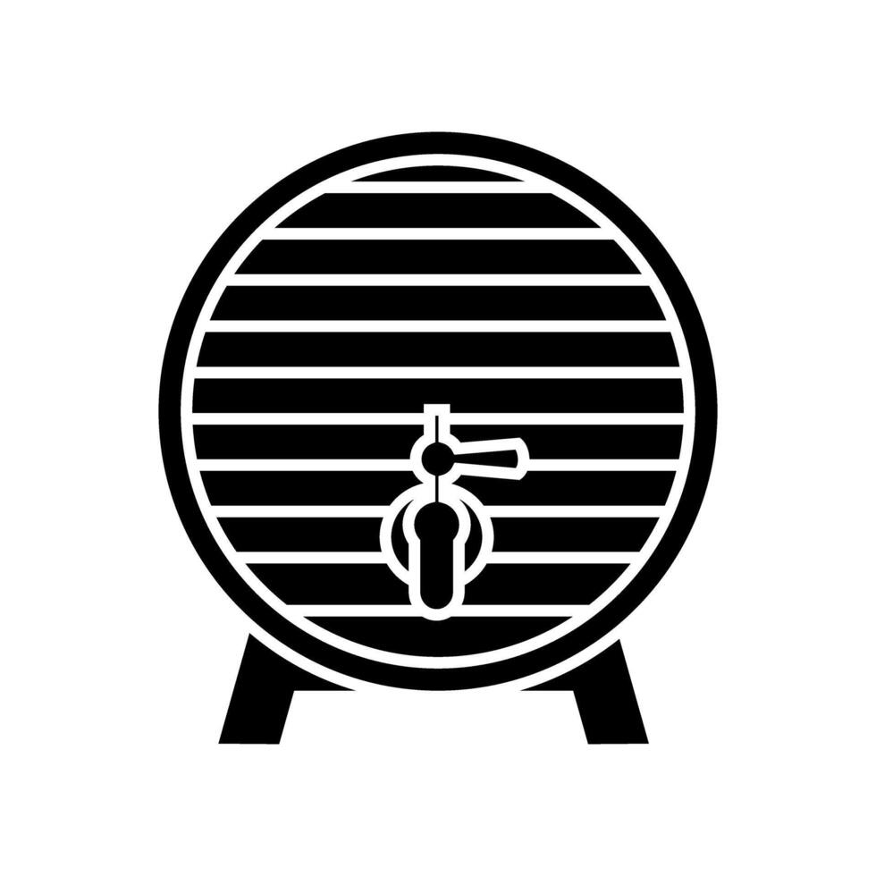 Barrel icon vector. Wine illustration sign. Wine barrel symbol or logo. vector