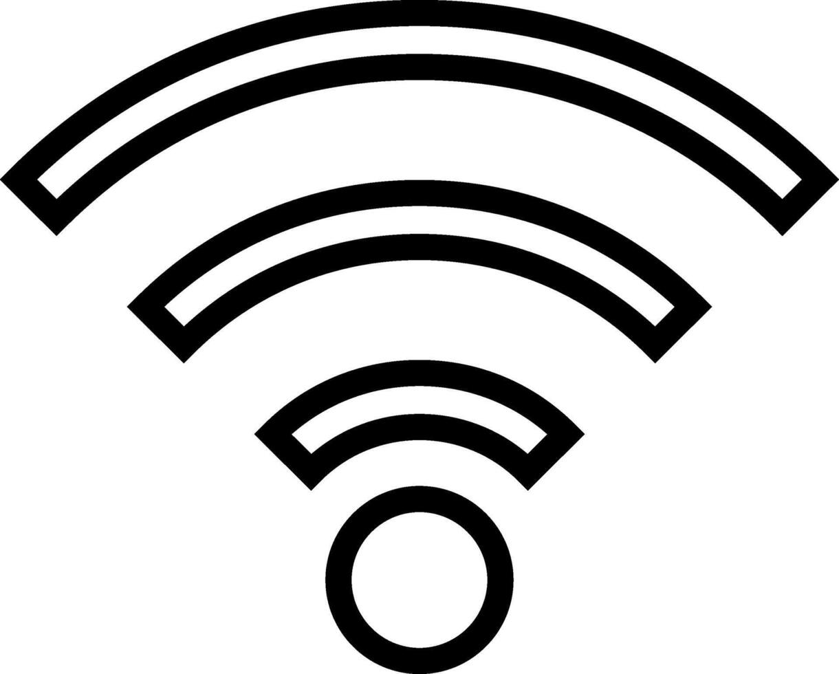 señal icono vector. Wifi ilustración signo. antena y satélite señal simbolos inalámbrico logo. vector