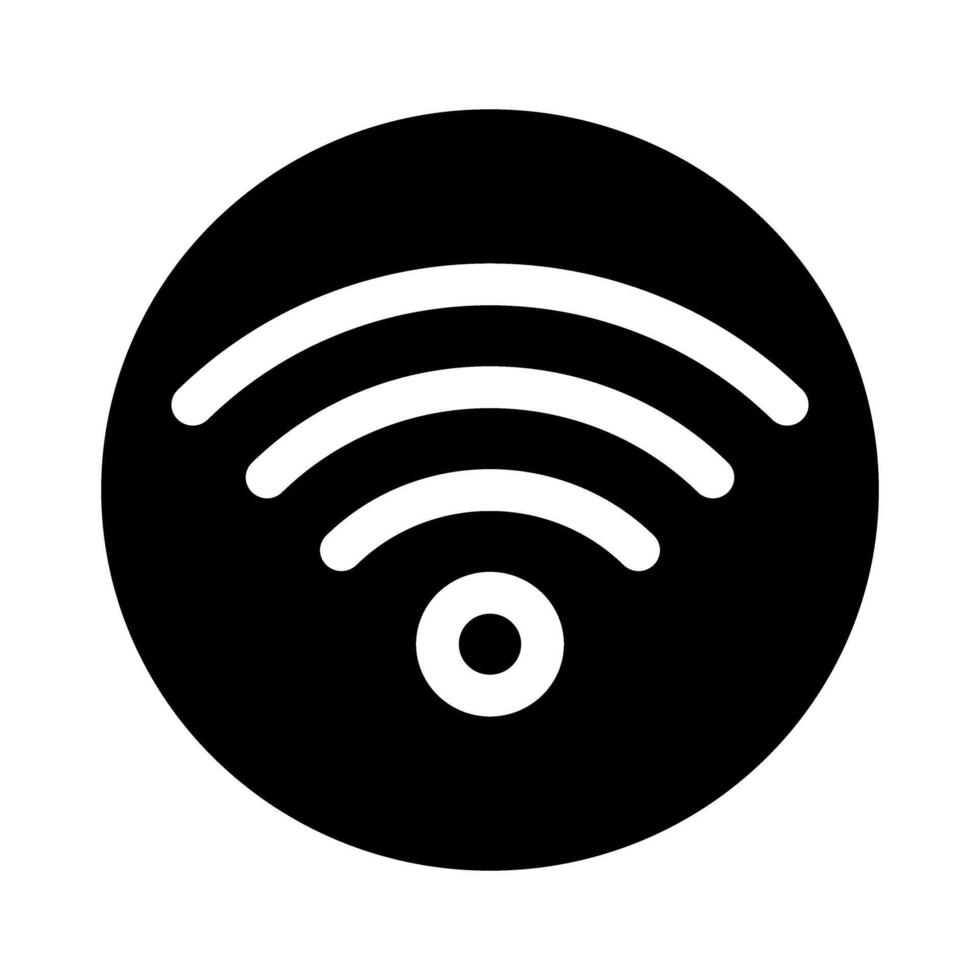 señal icono vector. Wifi ilustración signo. antena y satélite señal simbolos inalámbrico logo. vector