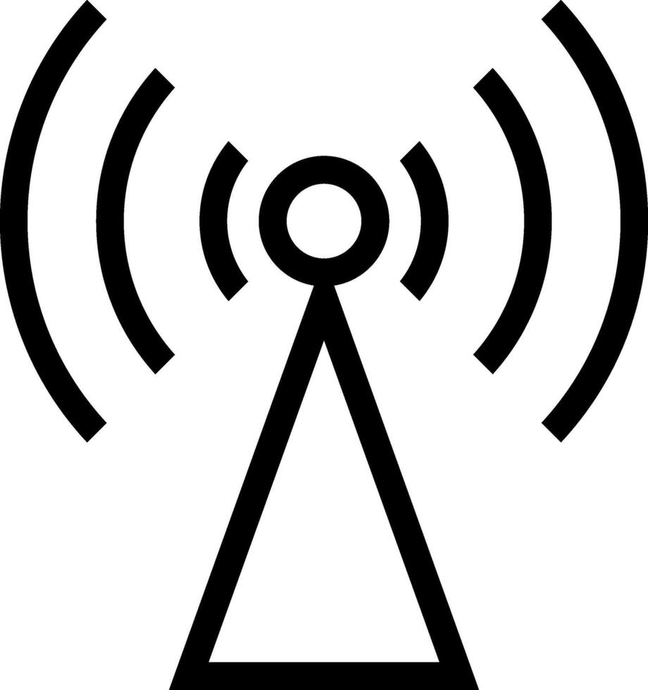 señal icono vector. Wifi ilustración signo. antena y satélite señal simbolos inalámbrico logo. vector