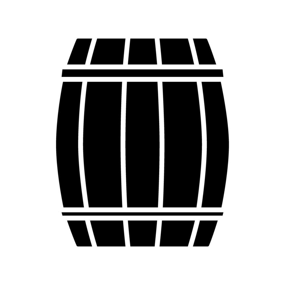 barril icono vector. vino ilustración signo. vino barril símbolo o logo. vector