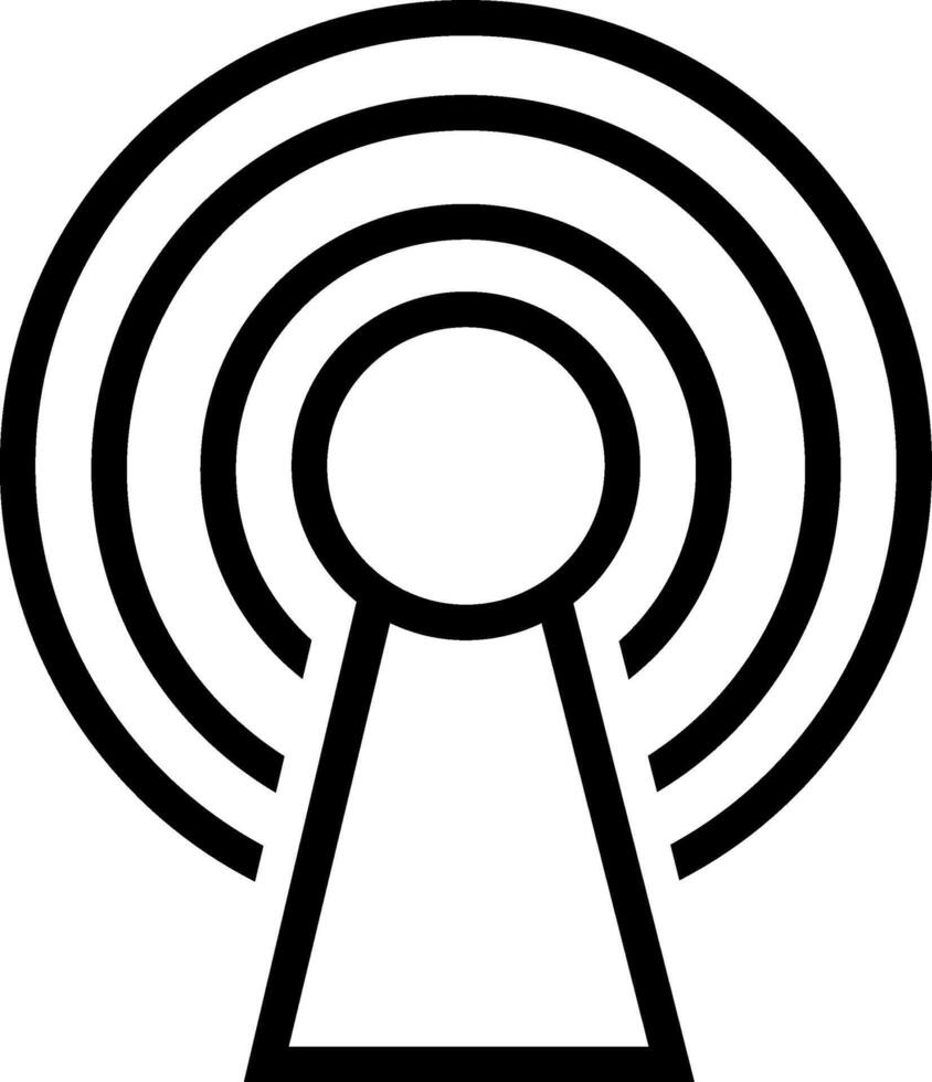 señal icono vector. Wifi ilustración signo. antena y satélite señal simbolos inalámbrico logo. vector