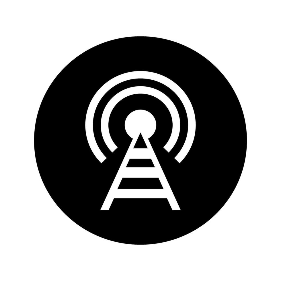 señal icono vector. Wifi ilustración signo. antena y satélite señal simbolos inalámbrico logo. vector