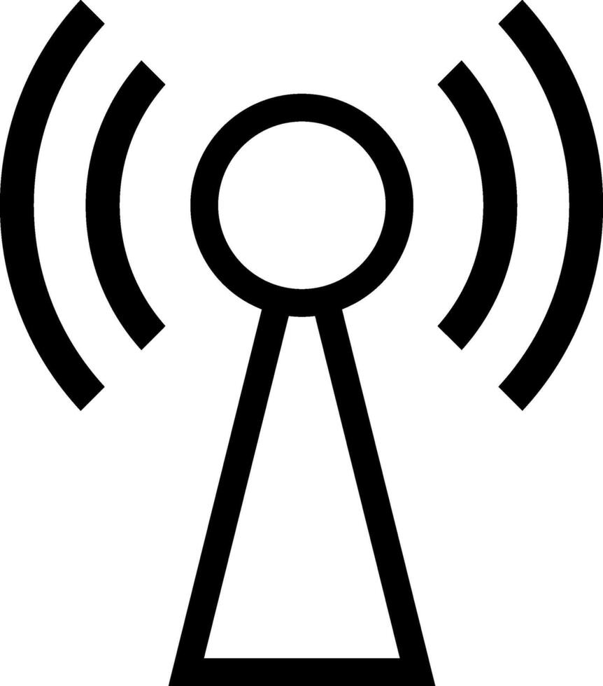 señal icono vector. Wifi ilustración signo. antena y satélite señal simbolos inalámbrico logo. vector