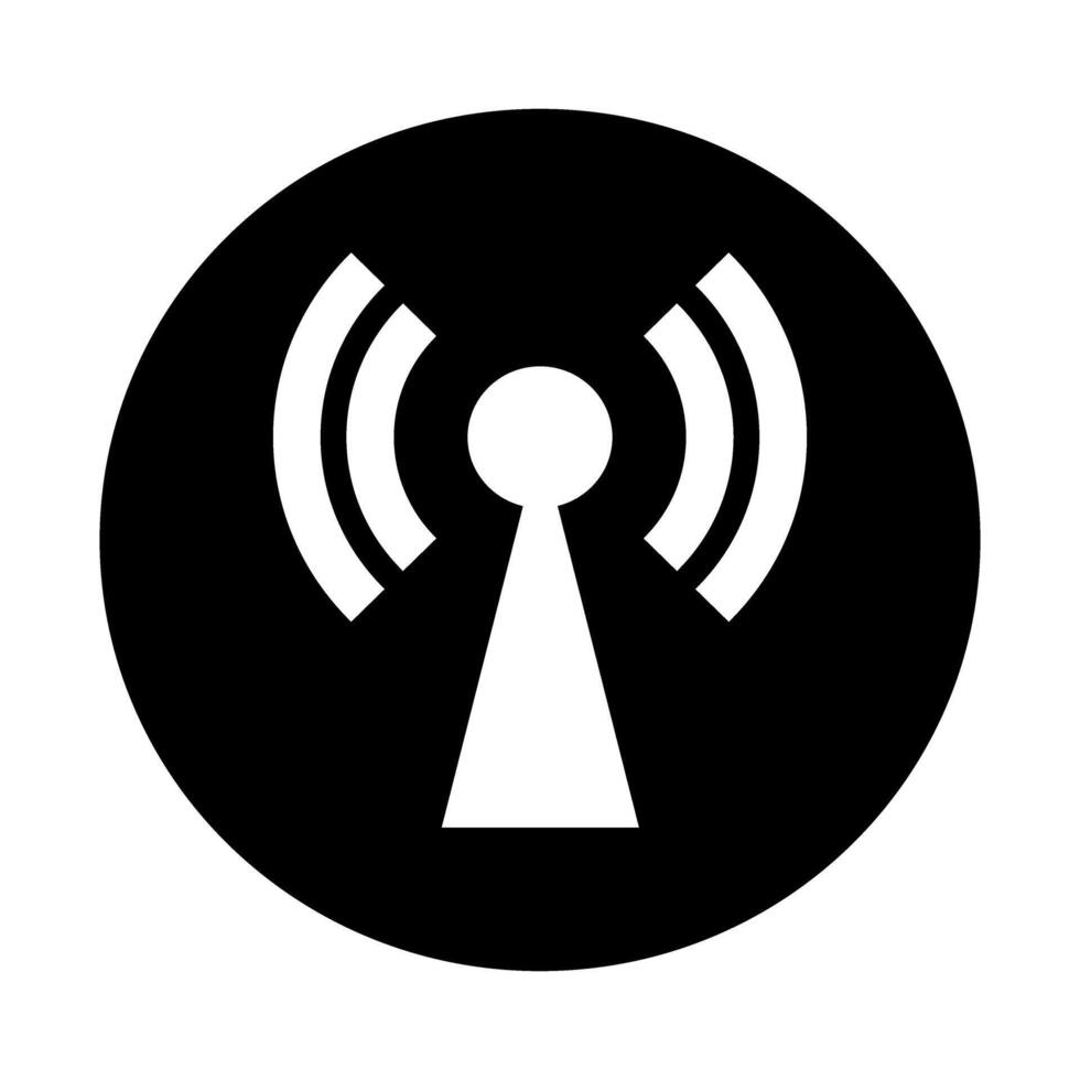 señal icono vector. Wifi ilustración signo. antena y satélite señal simbolos inalámbrico logo. vector