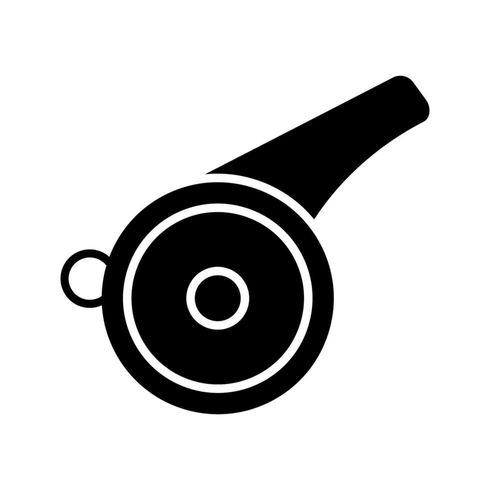 Whistle icon vector. Trainer illustration sign. Training symbol. Sport logo. vector