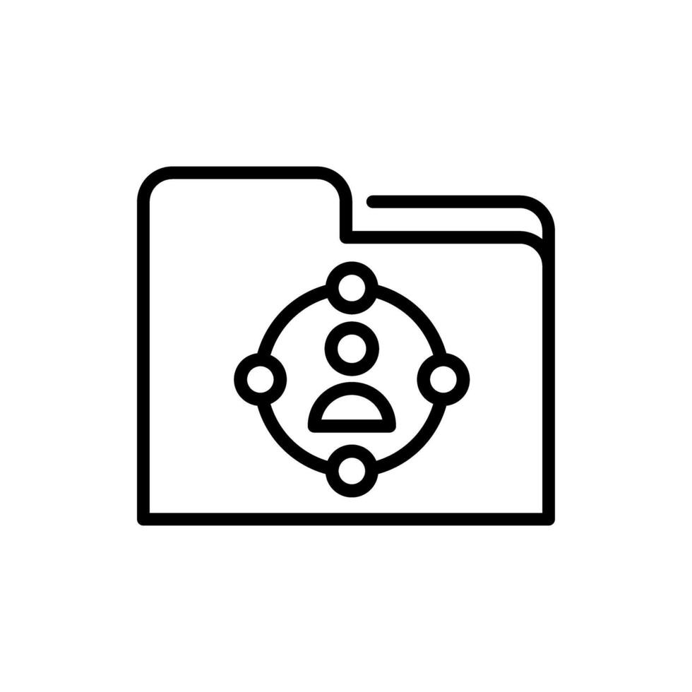 Users icon vector. Data archive illustration sign. Database symbol. User data logo. vector