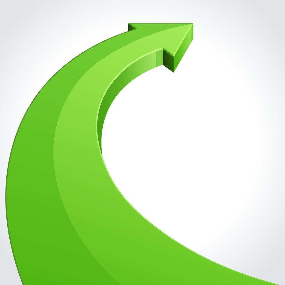Green Arrow Pointing Right vector