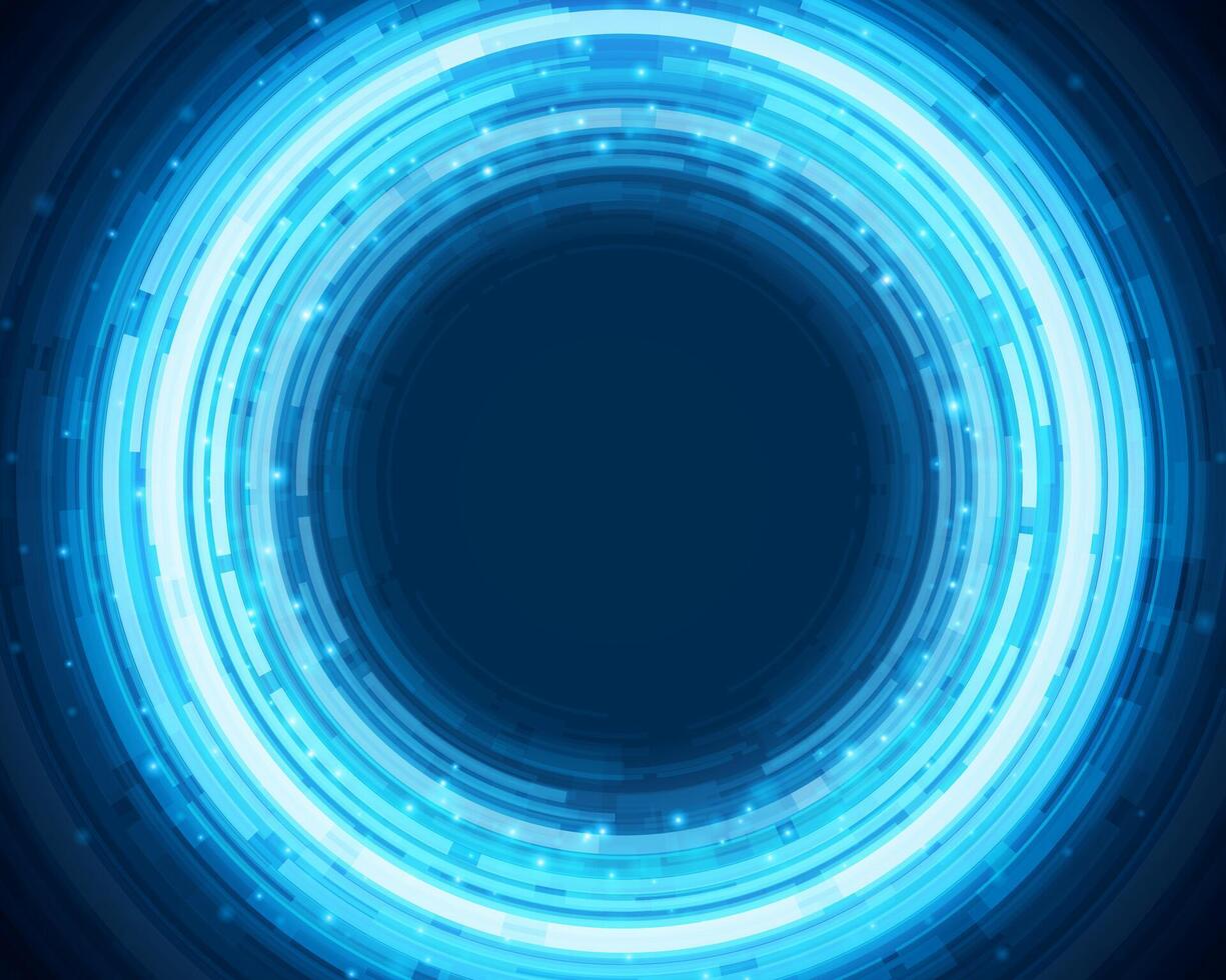 Futuristic Blue Tech Portal Design vector