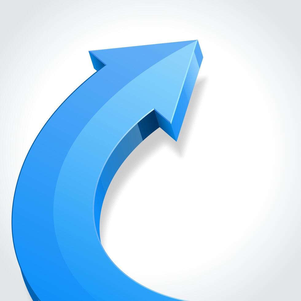 Blue Arrow Pointing Right vector