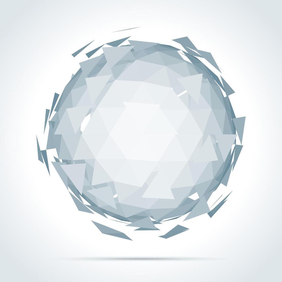 White Diamond on White Background vector