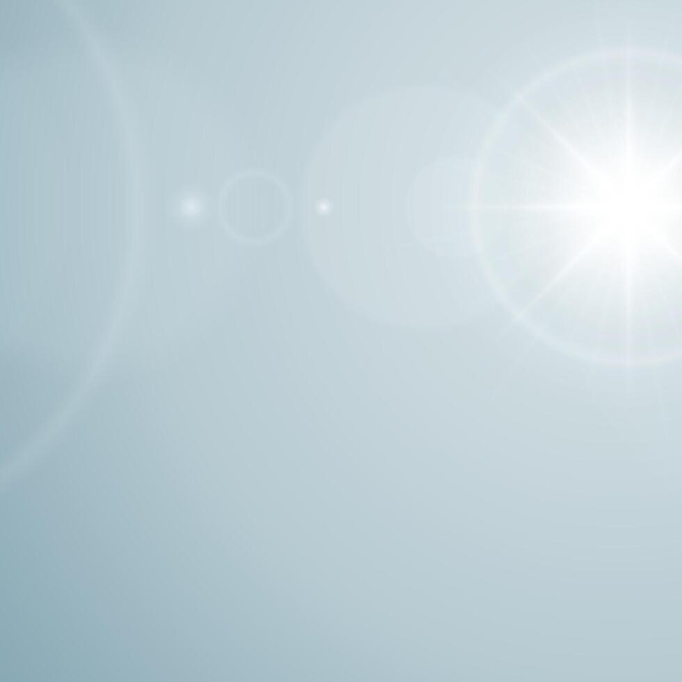 Blue Abstract Background With Lens Flare Effect vector