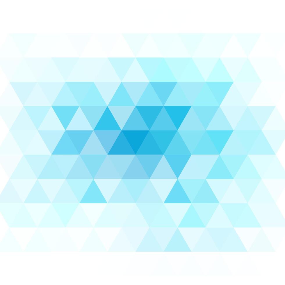 Blue Triangles on White Background vector