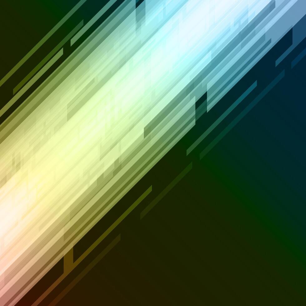 Green Geometric Shapes on Abstract Background vector
