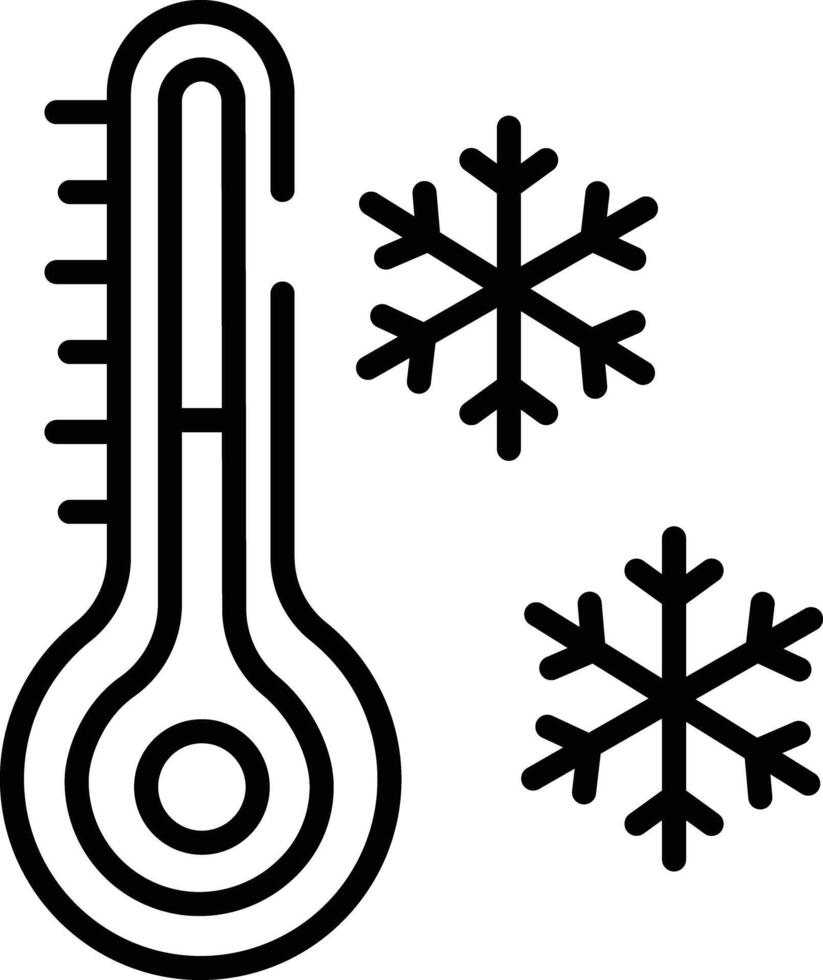 temperature outline vector illustration