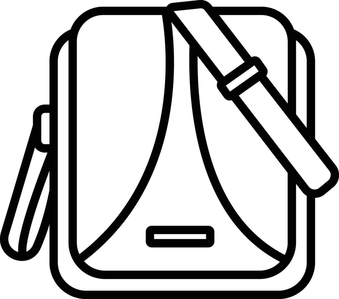 bag outline vector illustration