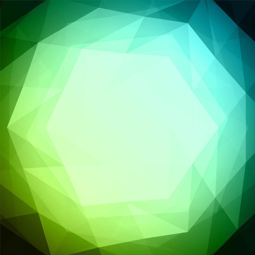 Green Polygonal Mosaic Background vector