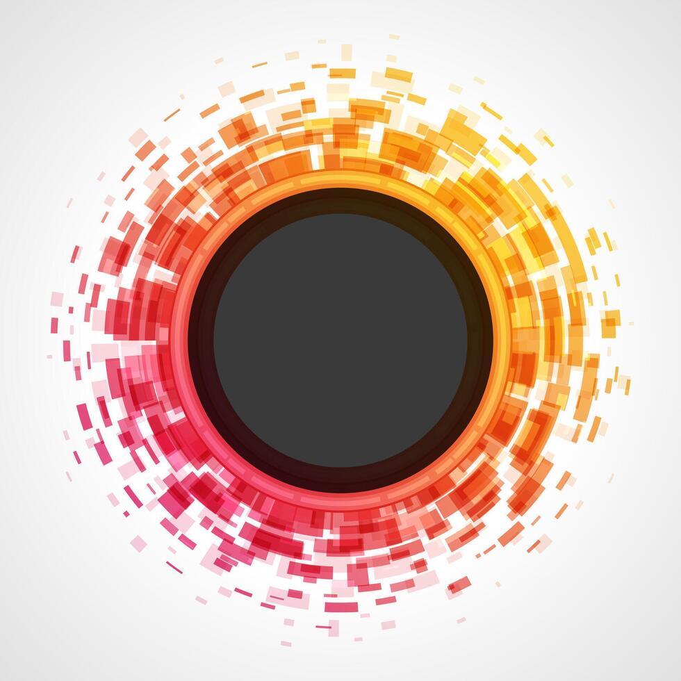 Circular White Center on Abstract Background vector