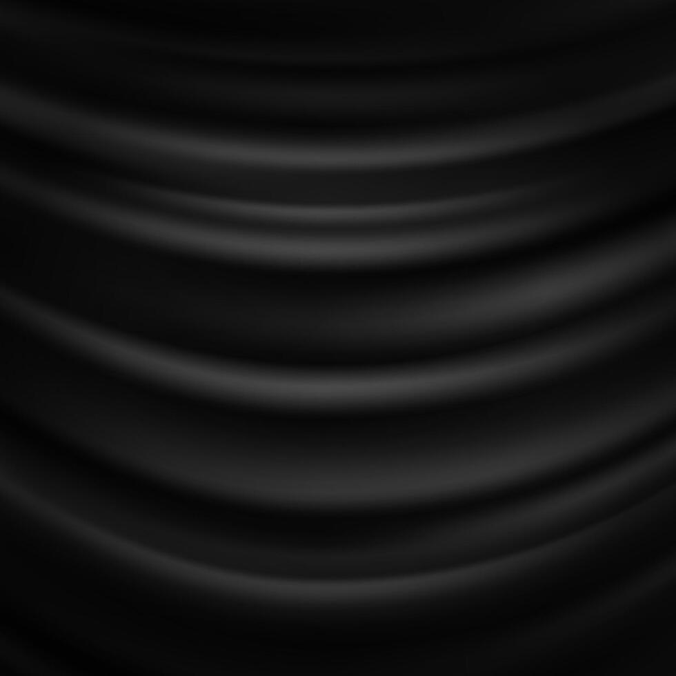 Black Background With Wavy Lines vector