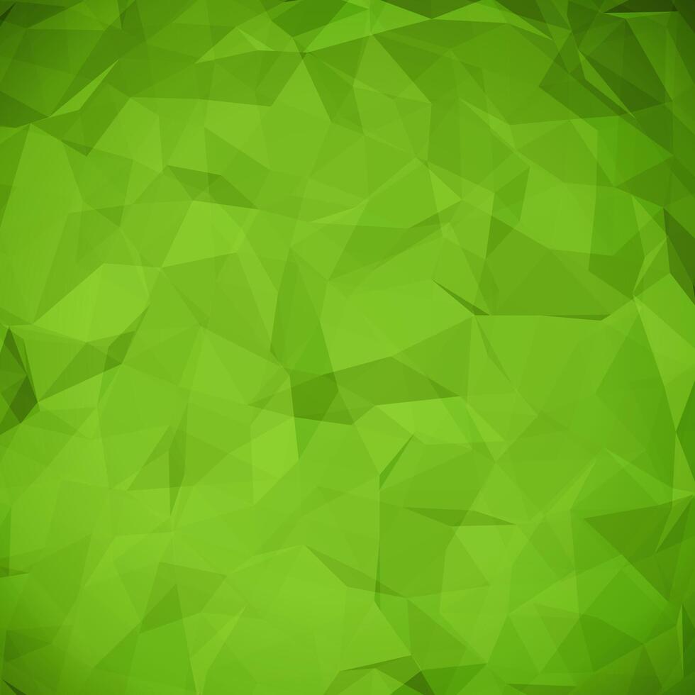 Green Polygonal Mosaic Background vector