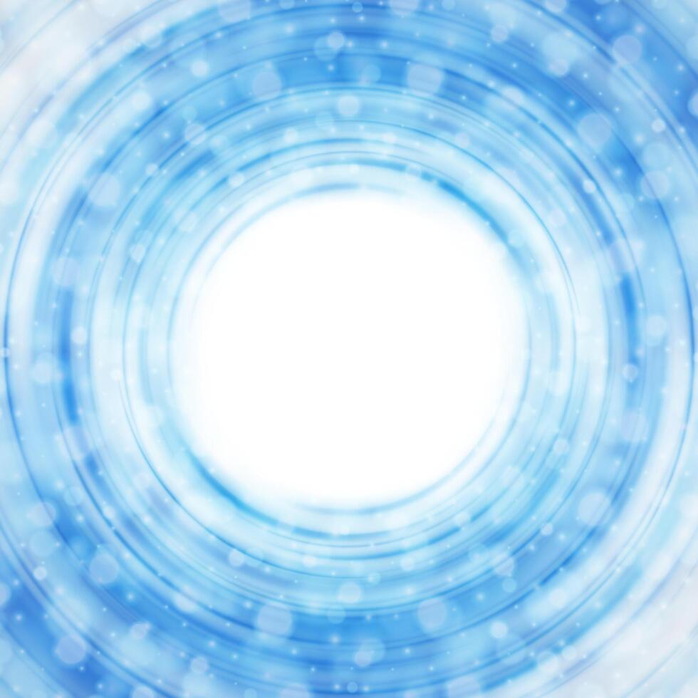 Abstract Blue and White Background With Circles vector