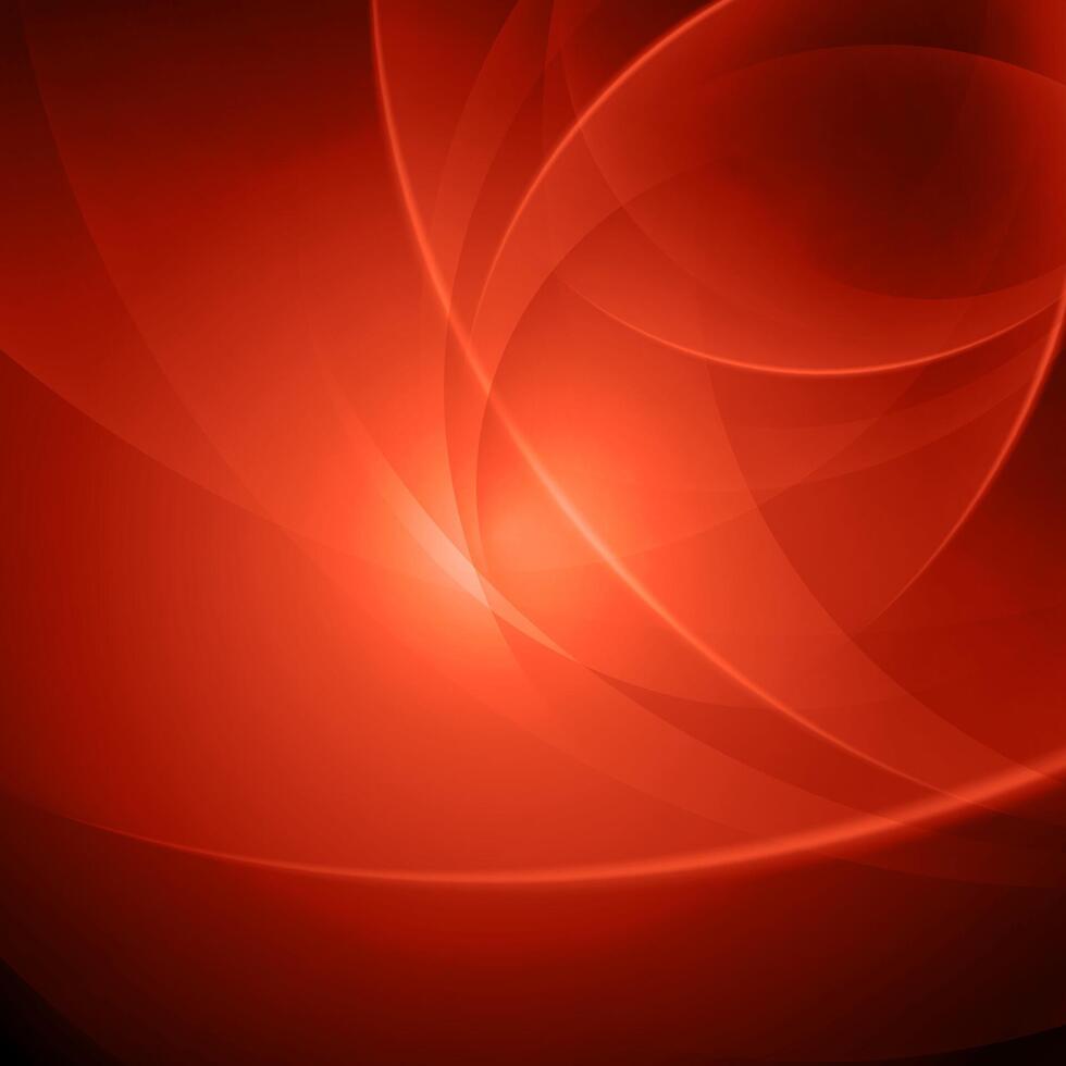 Red Abstract Background With Overlapping Circles vector