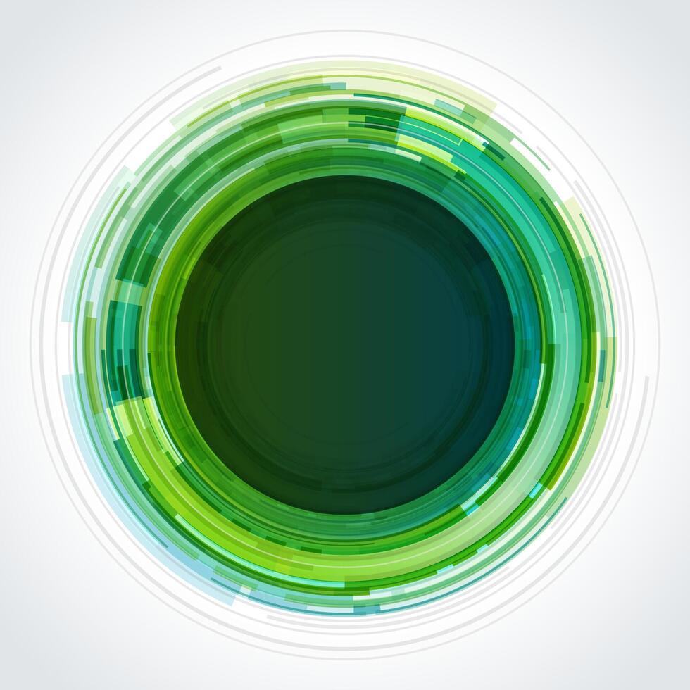 Vibrant Colorful Circle on White Background vector