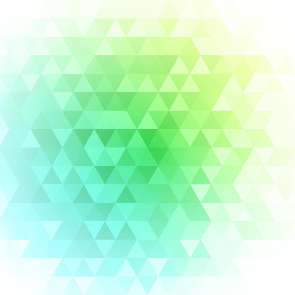 Green Triangles on White Background vector