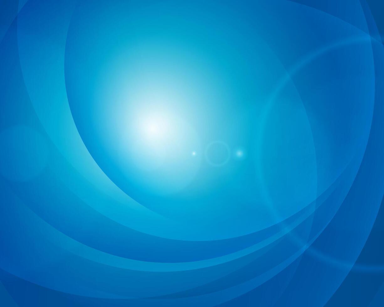 Blue Abstract Background With Lens Flare Effect vector